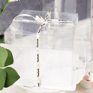 Hot Selling Cake Packaging <b>Box</b> Plastic Transparent Multicolor Customized clear Cake <b>Box</b> - Product Image 5