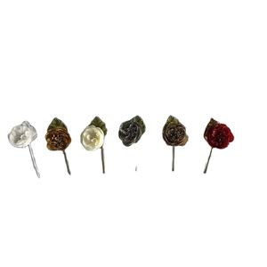 <span class=keywords><strong>Mini</strong></span> rose artificielle pailletée, <span class=keywords><strong>tige</strong></span> unique, 1 pièce - Product Image 1