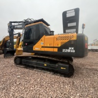 Excavadora Usada de Segunda Mano Hyundai HX220HD HX220 Original de Corea, Máquina Excavadora Hidráulica Pesada de 22 Toneladas en Venta