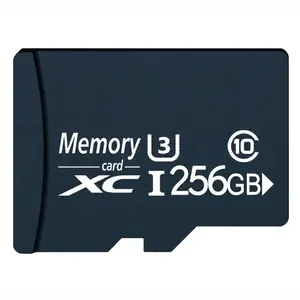 Cartão de memória flash para carro, cartão micro de alta capacidade, 8GB, 16GB, 32GB, 64GB, 128GB, 256GB, C10, U3, caixa preta