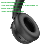 Casque DJ sans fil Budi, nouvelle génération, longue autonomie, qualité sonore Hi-Fi, sans douleur, sur les oreilles, pour le gaming
