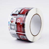 Autocollant en vinyle auto-adhésif personnalisé, impression Bopp, autocollant pour bouteille, logo, étiquette holographique brillante, étiquette imperméable