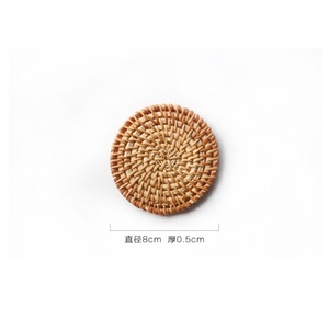 Kitchen <b>Table</b> <b>Mats</b> Rattan coaster Bowl Padding <b>Mat</b> Insulation Round Placemats Hand-made Eco Friendly <b>Table</b> <b>Mats</b> and Coasters - Product Image 6