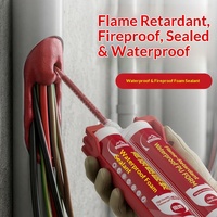 Mastic polyuréthane haute résistance ignifuge et résistant au feu, colle étanche pour câbles et tuyaux, agent moussant pour la construction murale
