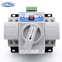 Nouveau modèle ATS 2P 4P 63A 230V 380V Disjoncteur miniature Commutateur de transfert automatique double alimentation