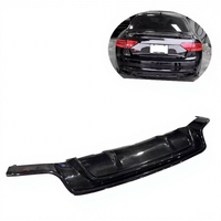 Gerçek Karbon Fiber Arka Difüzör Dudak Spoyleri Audi RS5 2012-2016 Arka Tampon Dudak Koruyucu Oto Tuning Dış Aero Parçaları