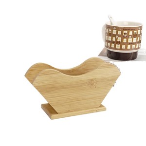 Wooden Coffee Filter <b>Paper</b> Holder V Shape Natural Wood <b>Color</b> Reusable For Pour Over Coffee Storage Rack - Product Image 5