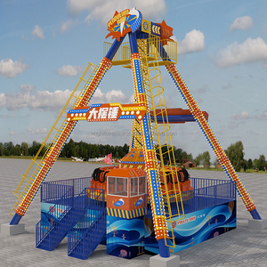 Manège Extrême de Fête Foraine : Attraction Rotative Top Spin pour Parc d'Attractions, Thème Voyage Spatial, en Métal et Acier - Product Image 3