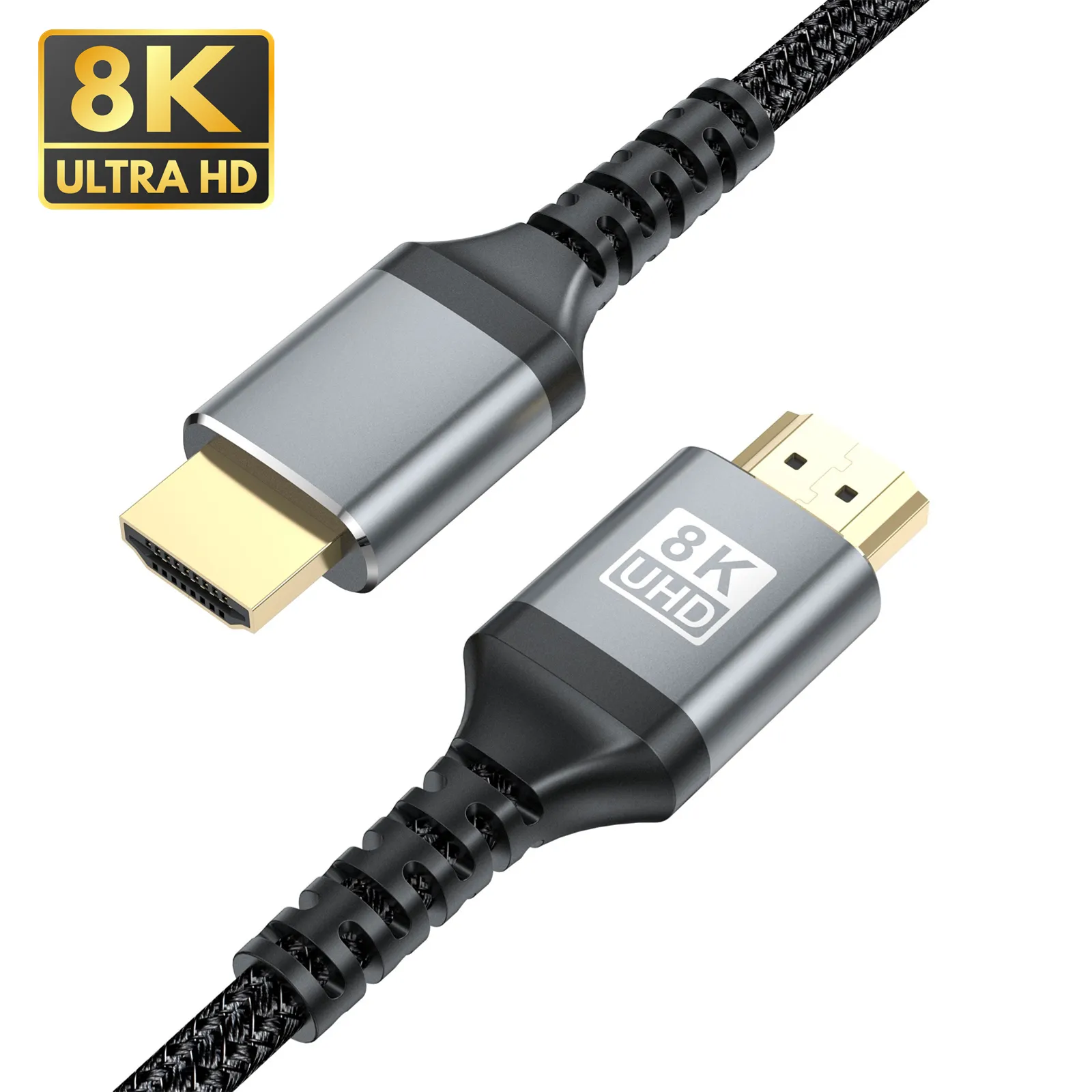 8K Cable HDMI 8K @ 60HZ 4K @ 120HZ Cable HDMI Soporte 3D 48Gbps transmisión de alta velocidad para HDTV Proyector PC Cable HDMI 4K
