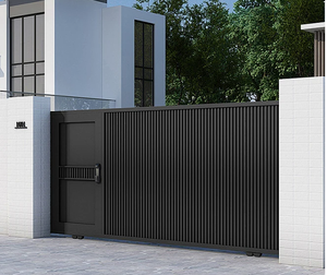 2025 Hot Bán Nhôm Phía Trước Sân Cửa Trượt Hiện Đại Tự Động Silding Cổng Bão Chống Nhập Chất Liệu Vườn Cổng - Product Image 2