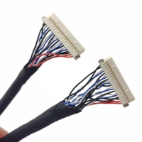 Câble d'écran double LVDS FI-RE51PIN du fabricant, compatible avec l'échange de pinout AB, pour carte de commande de machine publicitaire