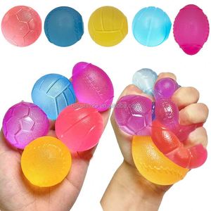 Hot Sale Sports Ball Maltose <b>Squishy</b> Toy Football Basketball Volleyball Baseball Rugby Ice Texture Stress Relief Fidget Toy - Product Image 1