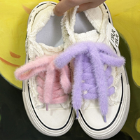 Lacets plats colorés à franges de 12mm de largeur 120 140 160cm, lacets plats en peluche personnalisés
