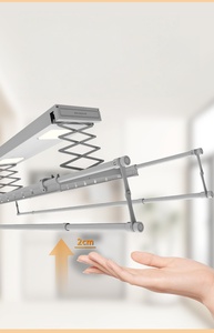 Electric <b>clothes</b> drying rack for home balcony lighting intelligent remote control lift - Product Image 6