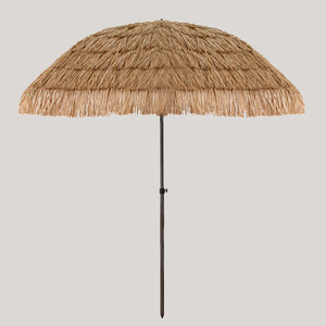 <span class=keywords><strong>Parasol</strong></span> de plage portable en paille et raphia de haute qualité, style bohème, 2m, pour jardin et extérieur, imitation chaume naturel, style Tiki Hawaï - Product Image 3