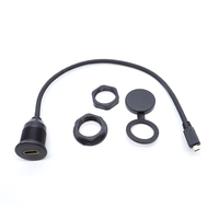 Câble étanche FARSINCE Micro HDMI 2.0 mâle vers HDMI femelle pour montage encastré sur panneau de voiture