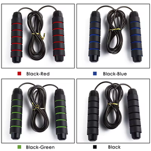 PVC-Griffe Einstellbare kabellose Stahldraht-<span class=keywords><strong>Springseil</strong></span>-Drahtlose Lagers chaum beschichtung - Product Image 2