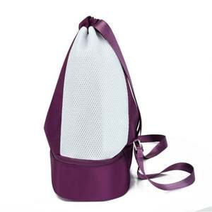 Custom Logo Travel Swimming <b>Drawstring</b> <b>Backpack</b> Lightweight Fitness Sports Yoga String Bag With Shoe Compartment - Product Image 3