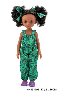 Muñeca de Vinilo PVC Negra Rizada de 13 Pulgadas, Nueva Colección 2026, Muñeca Hermosa para Niñas, Regalo de Cumpleaños Infantil, Muñeca de Alta Calidad - Product Image 6