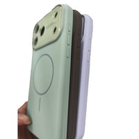 Étui de téléphone magnétique à chargement sans fil avec anneau fin et grande fenêtre de visualisation compatible iPhone 17, antichoc, anti-chute, anti-usure, protection intégrale