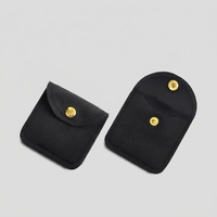 Pochette réutilisable en microfibre douce anti-ternissement pour accessoires, support à bijoux fait main, conteneur d'emballage pour vente au détail et expédition