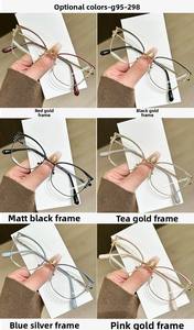 Nouvelles Montures de Lunettes Tendance en Métal Incrusté de Diamants pour Femme, Verres Photochromiques Anti-Lumière Bleue au Style affirmé - Product Image 3