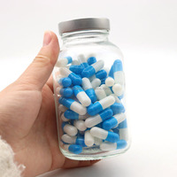 Vente en gros de flacons en verre de haute qualité de 250 ml pour le stockage de médicaments et de capsules de vitamines