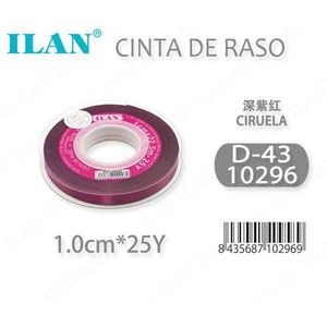 Nastro in Raso 1.0cm 25Y Colore Prugna Intensa D-43 - Product Image 3