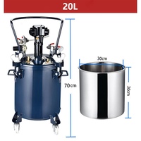 Pot à peinture pneumatique manuel et automatique en acier inoxydable haute performance de 10L, 20L, 30L, 40L, 60L pour pistolet de pulvérisation
