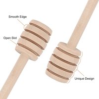 Vente en gros mini cuillère à miel en bois personnalisée design classique ustensile de cuisine marque privée mini bambou bâton de miel fêtes