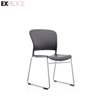 Chaise pliable institutionnelle moderne Chaise visiteur en maille pour le back office Chaise de formation des visiteurs