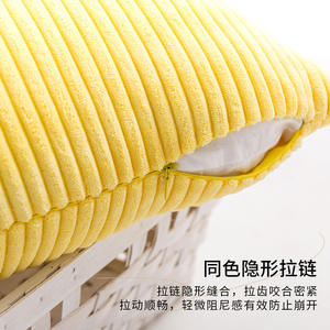 Solid Color Corduroy Throw Pillow Square Velvet <b>Cushion</b> For Living Room Bedroom <b>Sofa</b> Bed Headboard Decorative Pillowcase - Product Image 5