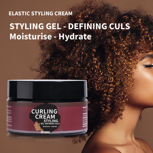 Crème <span class=keywords><strong>coiffante</strong></span> pour <span class=keywords><strong>cheveux</strong></span> <span class=keywords><strong>bouclés</strong></span> à base de plantes, best-seller, marque privée, hydratante, volumisante, soin profond, sans rinçage, 100g - Product Image 1