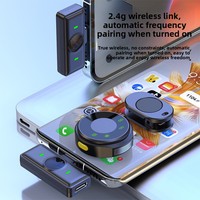 Micrófono de Solapa Inalámbrico KS05 con Clip, Transmisor de Baja Latencia, Reducción de Ruido, Tipo-C, para iPhone y Android, para Transmisiones en Vivo