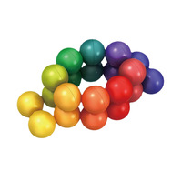 Nouveau jouet transfrontalier : Balle anti-stress 3D torsadée à perles, modèle best-seller, nouveauté, jouet magique pour enfants de 3 à 6 ans, avec fenêtre