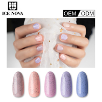 ICE NOVA Sandy Glitter Gel Polish 40 Couleurs 3D 10ml/15ml/1kg Résine En Vrac De Haute Qualité Hema Free Designer Style Certifié