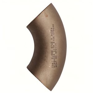Raccord de tuyau soudé bout à bout coudé à 90 ° TOBO <span class=keywords><strong>cuivre</strong></span> nickel de qualité industrielle pour <span class=keywords><strong>tuyauterie</strong></span> de centrale électrique - Product Image 1