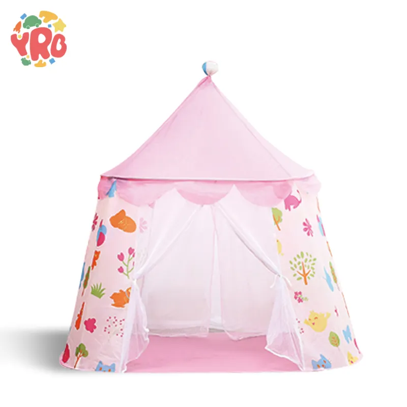 Tente de jeu princesse pour enfants, jouets de plein air, château, maison de jeux, dessin animé, tente Portable