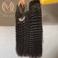 Perruque Lace Front HD en Cheveux Humains Vierges Naturels Indiens et Cambodgiens, Ondulés Profonds, 32 Pouces, avec Baby Hair