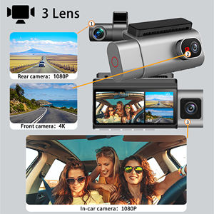 Caméra embarquée 3 canaux UHD 4K+1K+1K Fisheye, caméra embarquée 4K AI pour <span class=keywords><strong>voiture</strong></span>, caméra intérieure 3 canaux 5G WIFI Carlover, caméra embarquée 4K pour <span class=keywords><strong>voiture</strong></span> DVR - Product Image 6