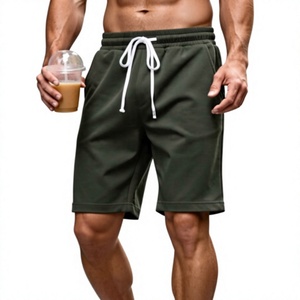 Lounge Athletic Workout Gym Training Running <b>Walking</b> Mens Fleece Shorts Soft Relaxed Fit Elastic Waist Drawstring Casual - Product Image 1