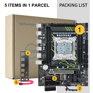 Carte mère PANDL X99-XD3 Intel WiFi à refroidissement actif avec Quad DDR3 Mémoire 128GB Micro-ATX TPM2.0 UEFI Secure Boot Win11 - Product Image 6