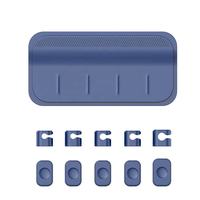 Support de gestion de câbles magnétique en silicone pour bureau avec adhésif