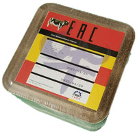 Brique nutritive de 10 kg avec trou central et design carré enveloppé de plastique pour supplément de sel minéral pour bovins et ovins