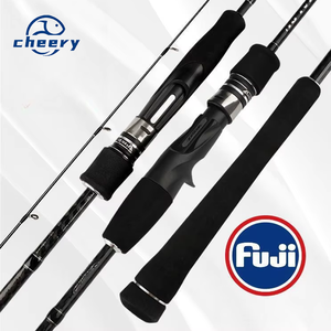 Canne à pêche en mer Fuji de haute qualité 1,83 m 1,91 m en carbone haute résistance, canne à lancer et à jigging lent pour la mer - Product Image 1