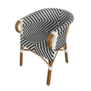 Juecheng उद्यान आउटडोर पीई प्लास्टिक रतन बिस्टरो कुर्सियों रेस्तरां के लिए कृत्रिम विकर रतन कुर्सी - Product Image 1