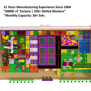 Baihe 120-150 m² Nouvel équipement de jeux intérieur en PVC, capacité supérieure à 500 kg, centre de jeux intérieur économique pour tout-petits et enfants - Product Image 2