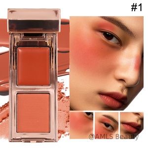 บลัชออนแบบ2อิน1แปรงทาแก้มแบบปรับแต่งได้แปรงทาครีมและแป้งบลัชออนแบบพกพาผู้ผลิตขนาดกะทัดรัด - Product Image 3