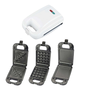 OEM 3 en 1 Calefacción de doble cara portátil desmontable eléctrico Sandwich Donut Maker Tostadora Mini animales Fish Waffle Maker - Product Image 2