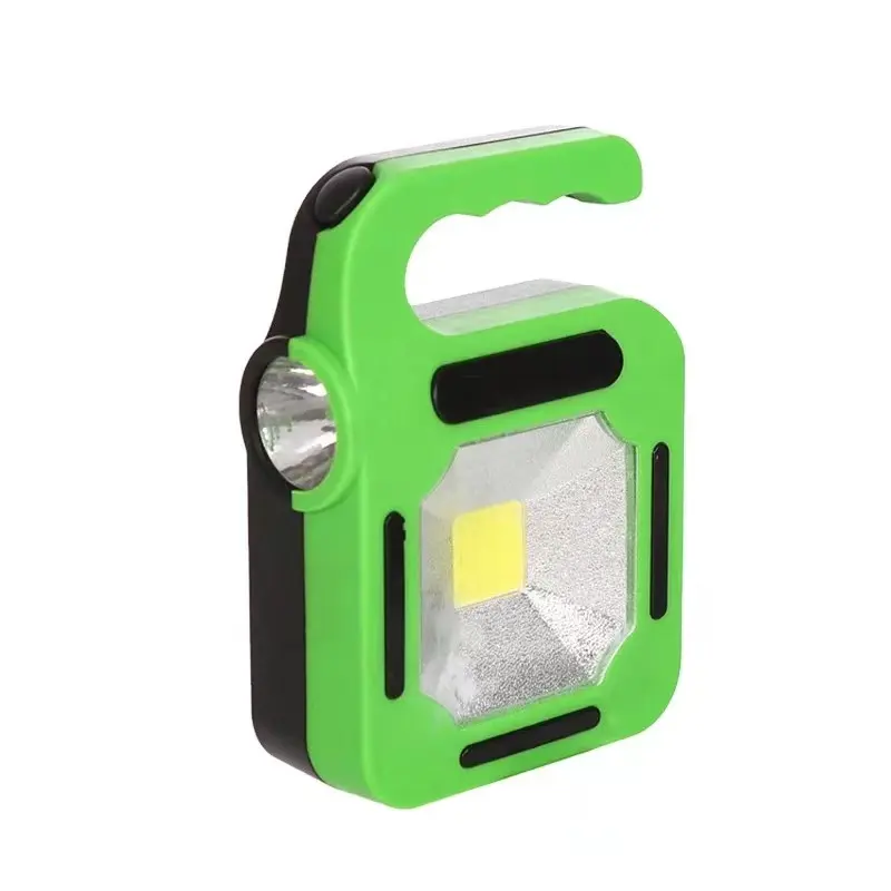 Lampu LED COB LED terang isi daya surya, lentera berkemah untuk lampu senter darurat tahan air